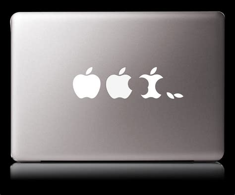 Mac Evolution White Vinyl sticker Macbook laptop decal