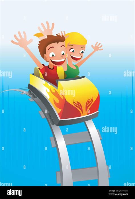 Roller coaster Game for kids Stock Vector Image & Art - Alamy