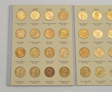 Presidential Gold Dollar 2007-2016 - US Coin Collection - Nice Album ...