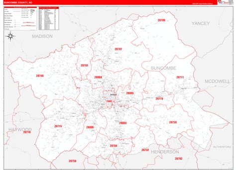 Buncombe County Nc Map - Cities And Towns Map