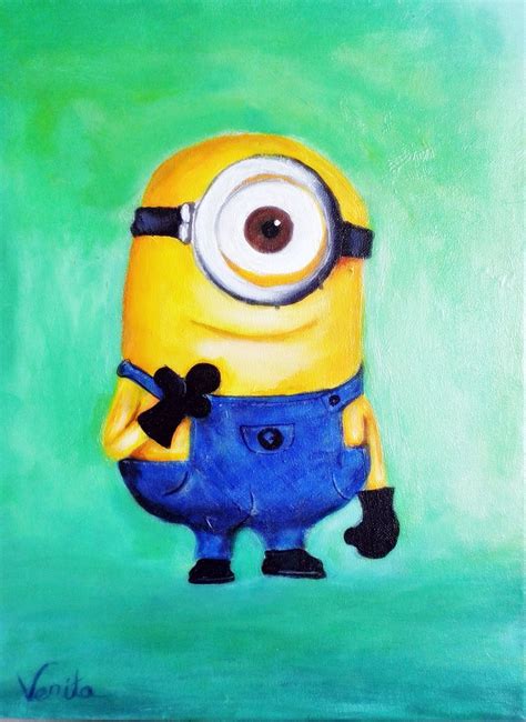 Minion Acrylic Painting