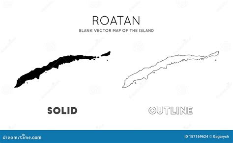 Roatan Map. Vector Illustration | CartoonDealer.com #157169624