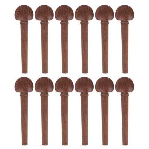 WhiteBeach 12pcs Professional Oud Tuning Pegs Oud Part Tuning Pegs Oud Accessories (Brown ...