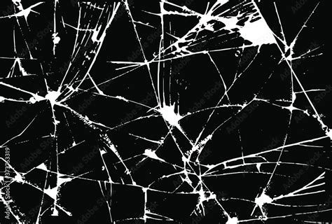 Cracked glass on transparent background. Broken glass texture. cracked ...