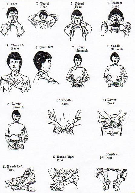 Cheat Sheets for Reiki hand positions