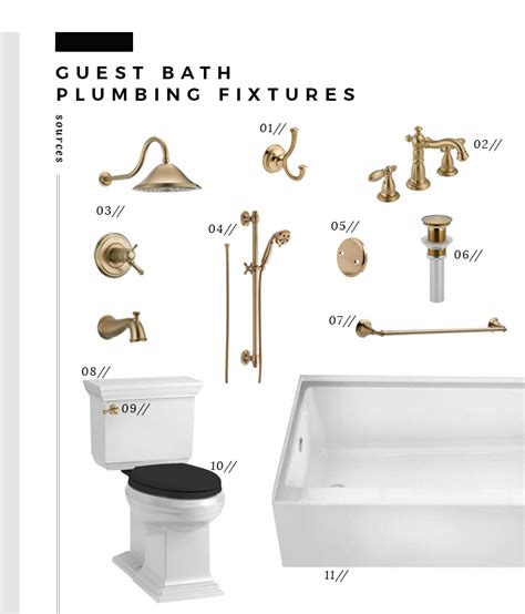 How to Choose Cohesive Bathroom Plumbing Fixtures - Room for Tuesday