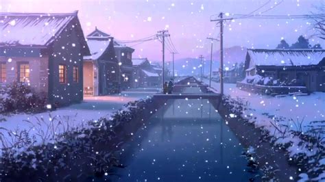 Beautiful Anime Winter Scenery Mini day night winter