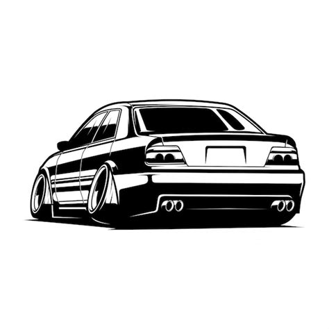 Premium Vector | Car jdm vector illustration