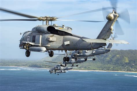 US Navy MH-60R Seahawk Helicopters Fly In Formation | Defence Forum & Military Photos - DefenceTalk