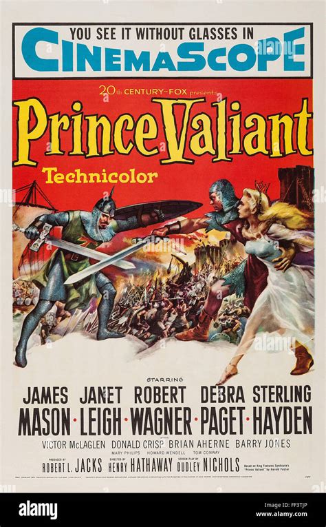 Prince Valiant (1954) - Movie Poster Stock Photo - Alamy