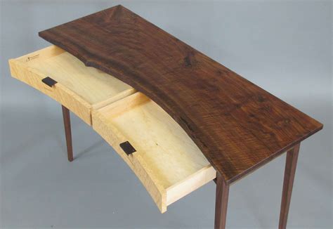 Live Edge Claro Walnut Console Table 1 · Fine Line Joinery