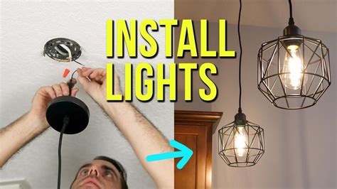 How to Install Ceiling Light Fixtures | New & Replacement Pendant Lighting | Install ceiling ...