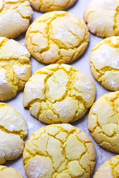 Cake mix lemon cookies recipe - Berry&Maple