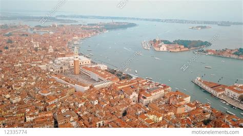 Aerial View Of Venice Italy Stock video footage | 12335774