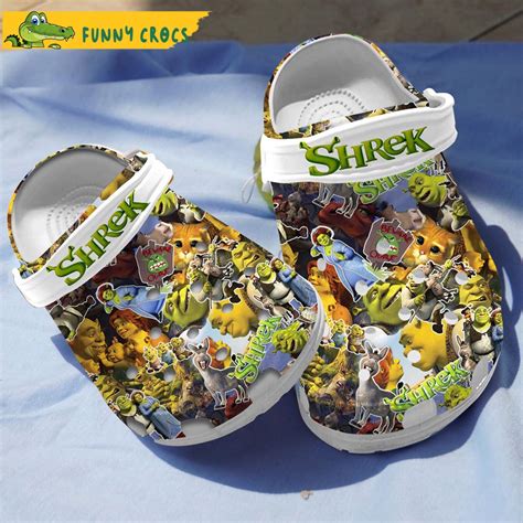 Amazing Shrek Floral Crocs Shoes - Discover Comfort And Style Clog Shoes With Funny Crocs