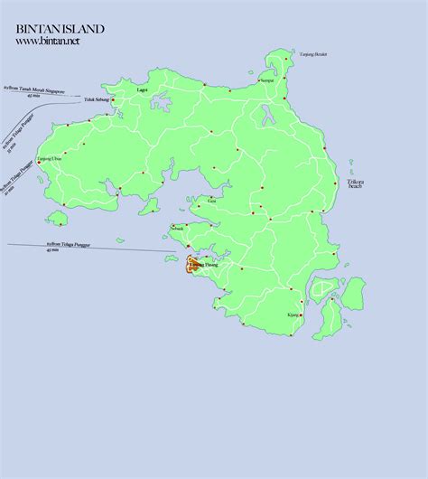 Bintan Island Map - Bintan Island • mappery