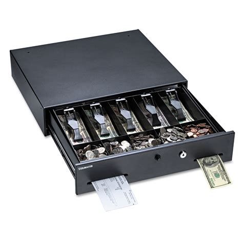 Alarm Alert Steel Cash Drawer w/Key & Push-Button Release Lock by SteelMaster® MMF225106001 ...