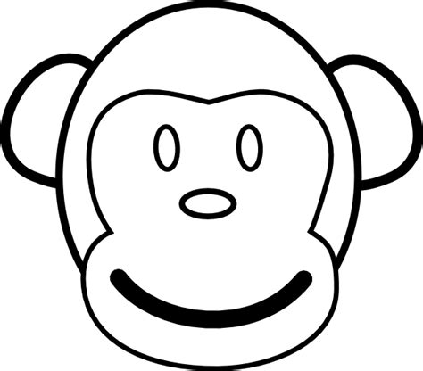 Monkey black and white pics of monkey clip art coloring pages black and white 4 - WikiClipArt