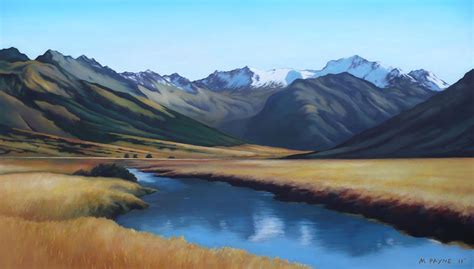 New Zealand landscape Painting by Michael Payne - Fine Art America