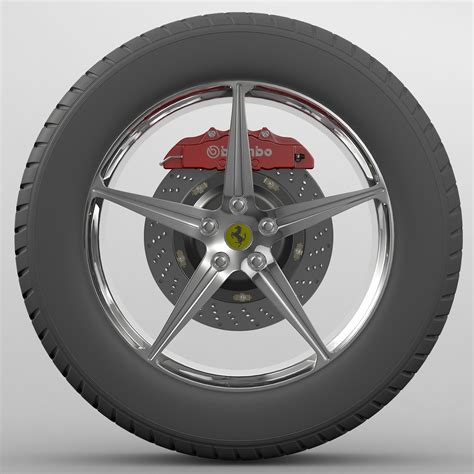 Wheel Ferrari 3D | CGTrader