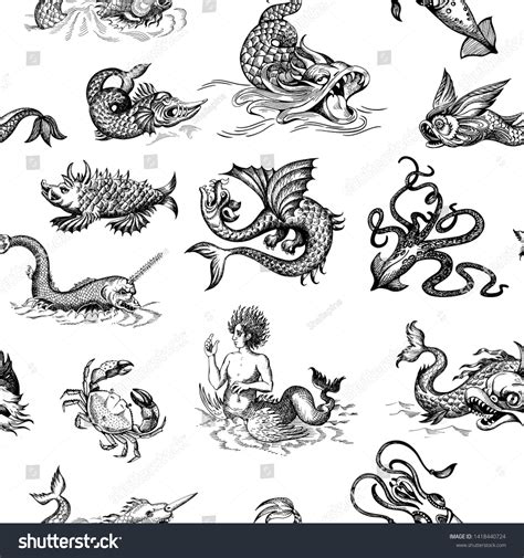 13,305 Sea Monster Drawing Images, Stock Photos & Vectors | Shutterstock