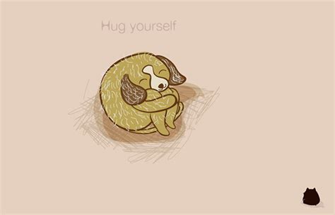 Hug yourself, feel yourself, love yourself on Behance