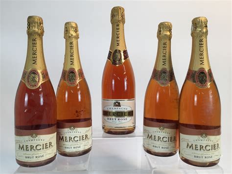 Lot 10 - Champagne - ten bottles, Mercier Brut Rose