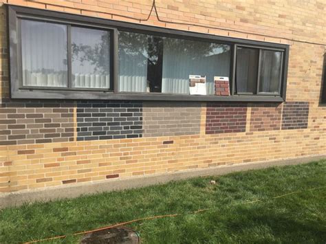 Sample Stain on Brick Buildin... - Nawkaw Office Photo | Glassdoor | Stained brick, Brick ...