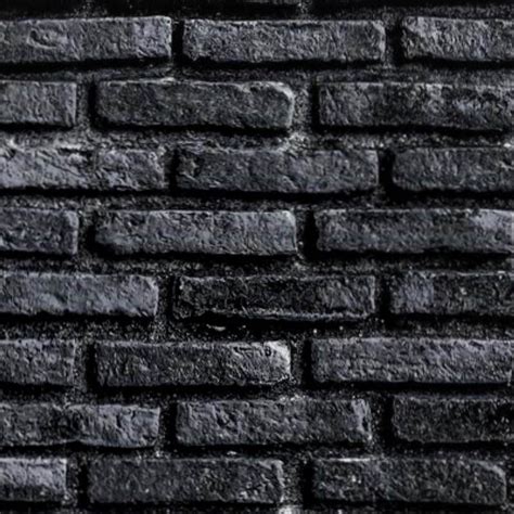 black brick wall PBR texture seamless 22021