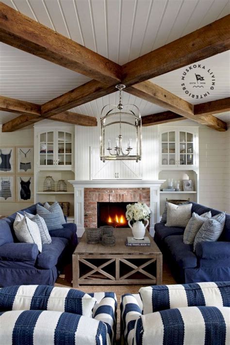 Great Idea 25+ Unique Rustic Coastal Nautical Living Room Ideas For ...