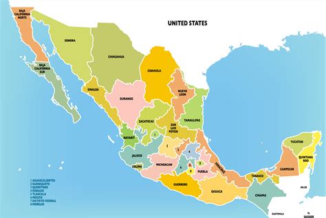 Mexico Map - Guide of the World