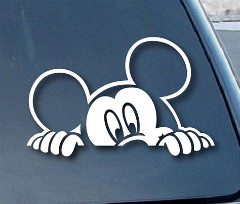 Mickey Mouse Peeking Car Window Decal Just $2.49 + FREE Shipping ...