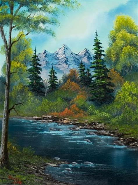 40 Simple and Easy Landscape Painting Ideas | Nature paintings, Landscape paintings, Bob ross ...