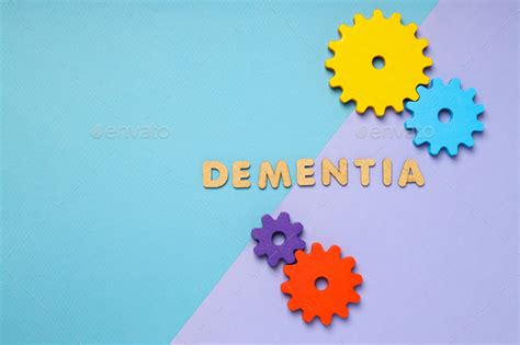 Dementia and parkinson's disease, ADHD, composition for head disease theme, space for text Stock ...