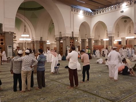 Medina, Saudi Arabia, Oct 2022 - Pilgrims are present inside Masjid ...