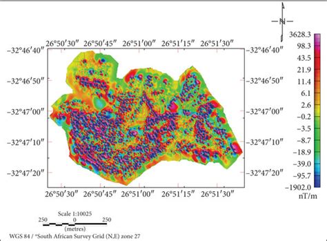 Vertical derivative magnetic map of the study area. | Download Scientific Diagram