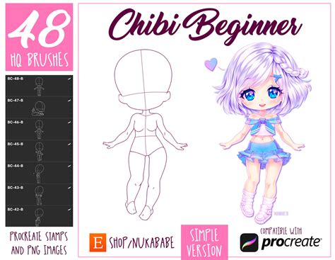 Procreate Chibi Base Chibi Pose Anime Chibi Stamp Guide | lupon.gov.ph