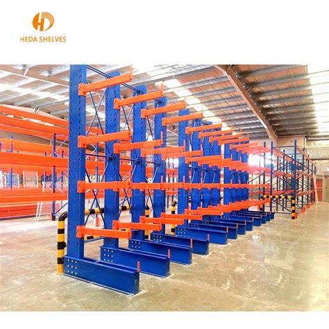 Economical Heavy Duty Warehouse Pipe Storage Galvanized Cantilever Racking System adjustable ...