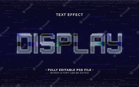 Premium PSD | Screen text effect