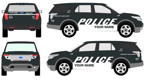 Police Car Graphics Kits | SVI Vinyl Police Graphics for Police Fleet Vehicles