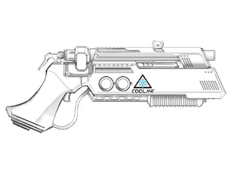 Futuristic Gun Drawing