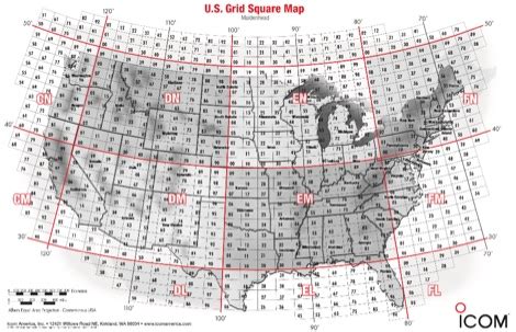 Grid Square Map Usa - Sasha Costanza