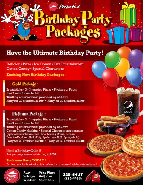 Best 30 Pizza Hut Birthday Party Package – Home, Family, Style and Art ...