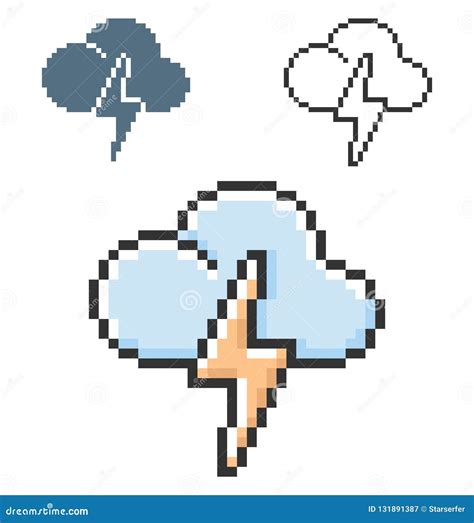 Pixel Art Storm Tornado Background Vector Illustration | CartoonDealer ...