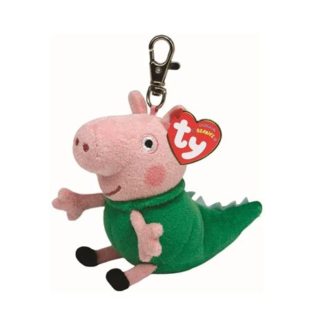 George the Pig - Dinosaur Costume (Key Clip) - Beanie Babies - Beaniepedia