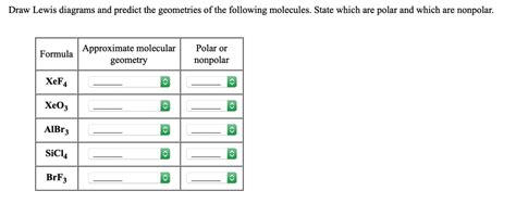 SOLVED: Draw Lewis diagrams and predict the geometries of the following ...