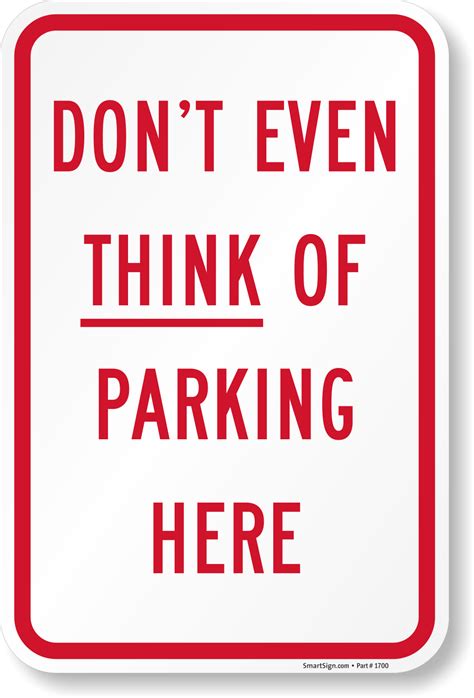 Funny Parking Signs - Humorous Parking Signs