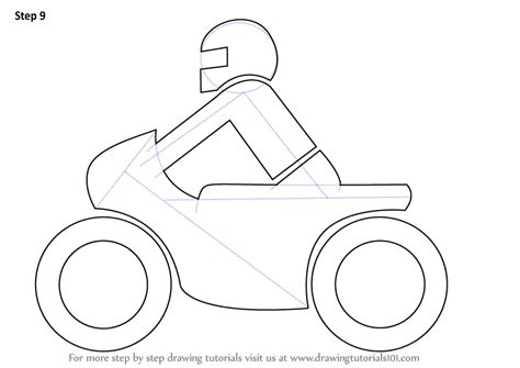 How to Draw a Motorcycle for Kids (Two Wheelers) Step by Step | DrawingTutorials101.com