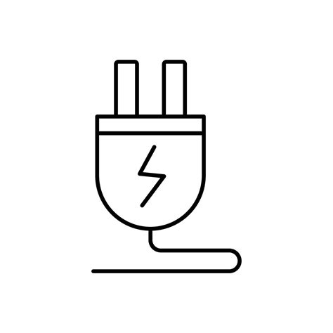 plug icon. outline icon 17397817 Vector Art at Vecteezy