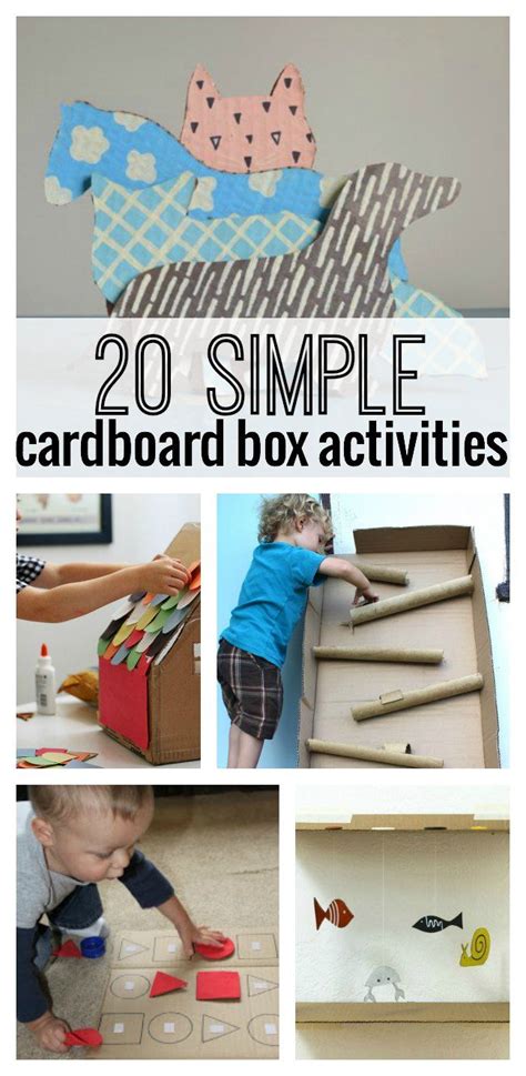 20 Simple Cardboard Box activities for kids! Perfect for all of those leftover boxes from the ...